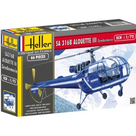 Heller 1:72 SA316 Alouette III Gendarmerie
