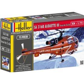 Heller 1:72 SA 316B Alouette III Securite Civile