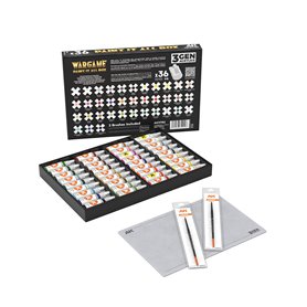 WARGAME PAINT IT ALL BOX 36 COLORS 3GEN
