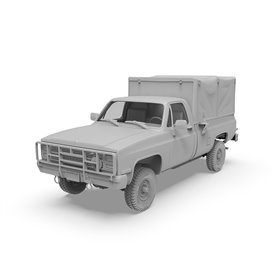 M1008 CARGO TROOP CARRIER WITH TARP