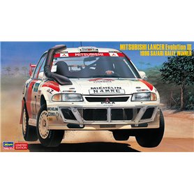 Hasegawa 20742 Mitsubishi Lancer Evolution III 1996 Safari Rally Winner