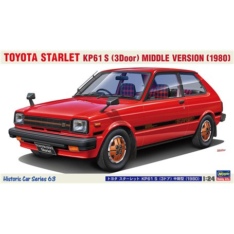 Hasegawa HC63-21163 Toyota Starlet KP61 S (3 Door) Middle Version (1980)