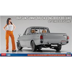 Hasegawa 1:24 Datsun Sunny Truck Long Body Deluxe - W/GIRLS FIGURE 