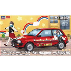 Hasegawa 1:24 Toyota Starlet EP71 REI HAZUMI W/FIGURE 