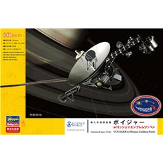 Hasegawa 1:48 Voyager - UNMANNED SPACE PROBE W/MISSION EMBLEM PATCH 
