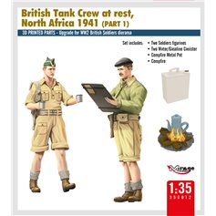 Mirage 1:35 BRITISH TANK CREW AT REST - NORTH AFRICA 1941 - PART 1 