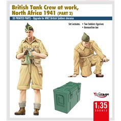 Mirage 1:35 BRITISH TANK CREW AT REST - NORTH AFRICA 1941 - PART 1 