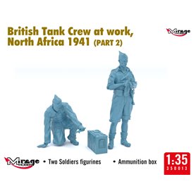Mirage 1:35 BRITISH TANK CREW AT REST - NORTH AFRICA 1941 - PART 1