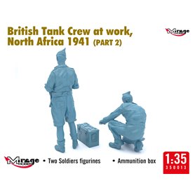 Mirage 1:35 BRITISH TANK CREW AT REST - NORTH AFRICA 1941 - PART 1