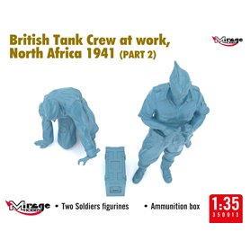 Mirage 1:35 BRITISH TANK CREW AT REST - NORTH AFRICA 1941 - PART 1