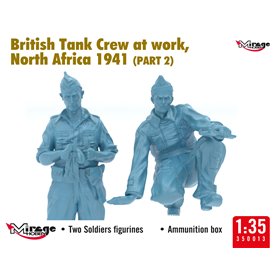 Mirage 1:35 BRITISH TANK CREW AT REST - NORTH AFRICA 1941 - PART 1