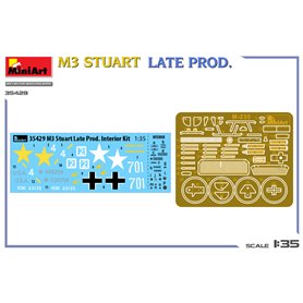 Mini Art 1:35 M3 Stuart - LATE PRODUCTION - INTERIOR KIT