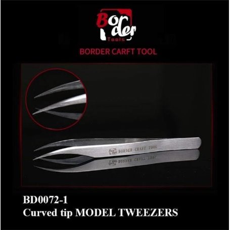 Border Model BD0072-1 HG Curved Tip Mod. Tweezers