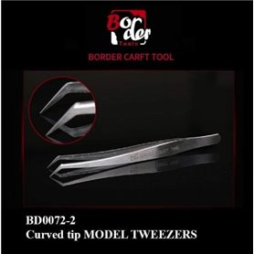 Border Model BD0072-2 HG Long Bend Model Tweezers 