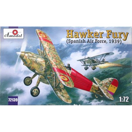 Amodel 1:72 72139 HAWKER FURY SPANISH AF