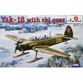 Amodel 1:72 Yakovlev Yak-18 w/ski gear 