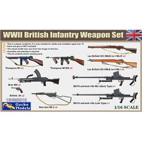 Gecko Models 16GM0018 WWII British Infantry Weapon Set
