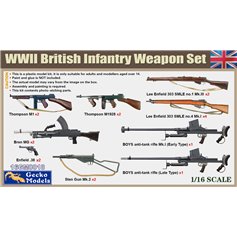 Gecko Models 1:16 WWII BRITISH INFANTRY WEAPON SET
