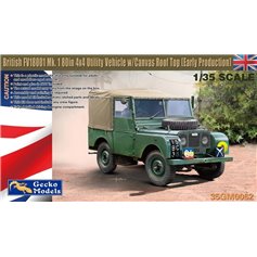 Gecko Models 35GM0062 British FV18001 Mk.1 80in 4x4 Utility Vehicle w/ Canvas Roof Top (Early Prod.)