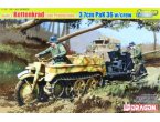 Dragon 1:35 6446 SD.KFZ.2 KETTENKRAD LATE PRODUCTION & 3,7cm PAK 36 w/CREW