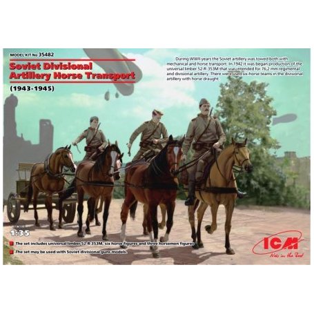 ICM 1:35 35482 SOV. DIV. ART.HORSE TRAN.