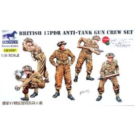 Bronco CB 1:35 BRITISH 17PDR CREW SET - 5 figurines 