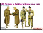 Dragon 1:35 DAK Panzer and artillery crew / Libya 1941 | 4 figurines | 