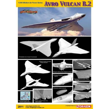 DRAGON CYBER HOBBY 2011 1/200 AVRO VULCAN B2