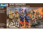 Revell 1:35 German / British / French infantry 1914 | 12 figurines |