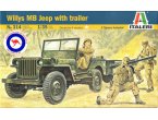 Italeri 1:35 Willys MB Jeep w/trailer