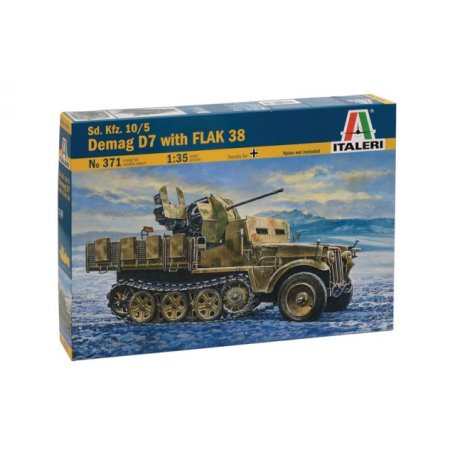 ITALERI 0371 DEMAG D7 WITH FLAK 38