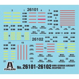 Italeri 1:72 26102 WWII LUFTWAFFE WEAPONS II