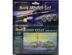 Revell 1:700 HMS Kelly Kipling | Model Set | Zestaw z farbami |