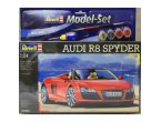 Revell 1:24 Audi R8 Spyder - MODEL SET - z farbami