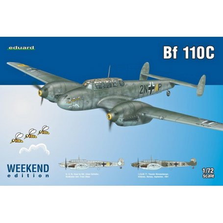 Eduard 1/72 Model Kit 7426 Messerschmitt Bf 110C Weekend Edition 