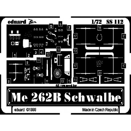 EDUARD SS112 ME-262B - REVELL