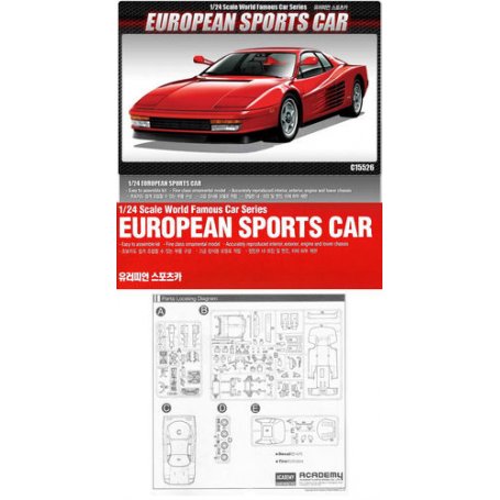 Academy 15526 European Sports Car 1/24