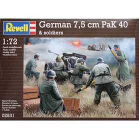 Revell 02531 German Pak 40 with Soldiers