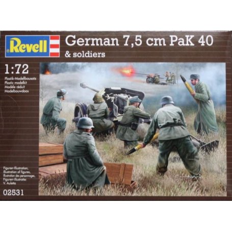 Revell 02531 German Pak 40 with Soldiers