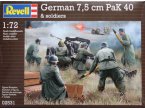 Revell 1:72 Działo przeciwpancerne Pak 40 75mm z załogą