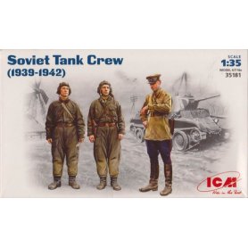 ICM 1:35 Soviet tank crew / 1939-1942 | 3 figurines | 