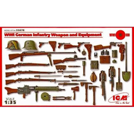 ICM 35678 WWI GER.INF. WEAPON&EQUIP