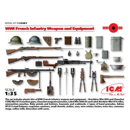 ICM 35681 WWI FRENCH INF. WEAPON