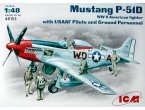 ICM 1:48 North American P-51D Mustang w/USAF personnel