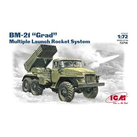 ICM 72714 BM-21 GRAD MULTIPLE 1/72