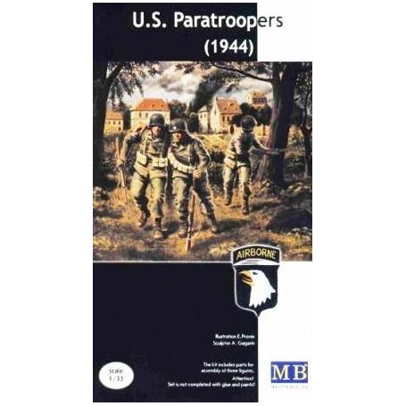 MB 1:35 US PARATROOPERS / 1944 | 3 figurines | 