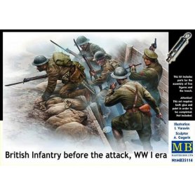 MB 35114 British Infantry before attack WWI