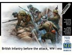 MB 1:35 BRITISH INFANTRY BEFORE ATTACK / WWI | 5 figurines | 