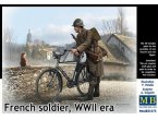 MB 1:35 French soldier w/bicycle / WWII