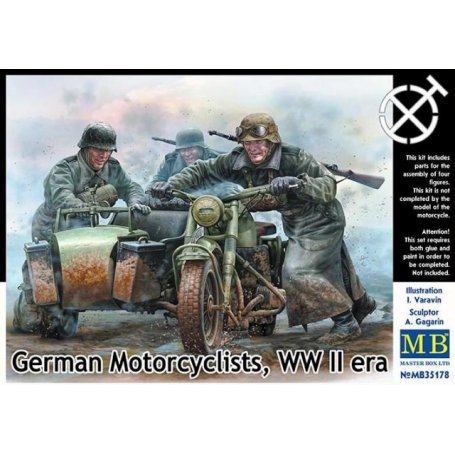 MB 35178 German motorcyclists WWII